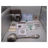 Eclectic Lot of Coins, Jewelry, and Gemstones