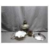 Complete Oil Lamp Ensemble With Accessories