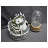 Electric Winter Village Scene & Glass...