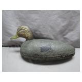 Hand-Carved Wooden Duck Decoy