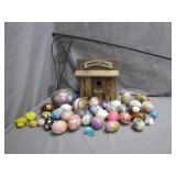 Rustic General Store Birdhouse and Egg Assortment