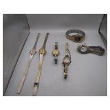 6 Gold and Silver Colored Watches