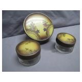 Decorative Glass Vanity Containers