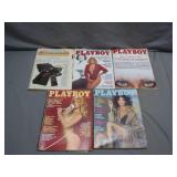 5 Playboy Magazines, 1970sï¿½1980s