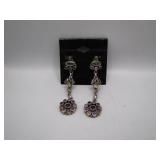 925 Sterling Silver Jeweled Earrings