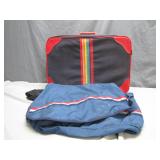 Luggage Set with Colorful Stripes and Floral...