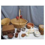 Charming Assortment of Wicker and Wood Baskets