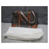 Brown Designer-Accented Handbag