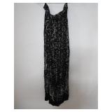 Black and White BELM Rayon Maxi Dress