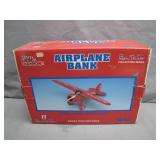 Budweiser Airplane Coin Bank with Lock