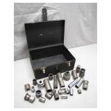 Metal Toolbox with Socket Set