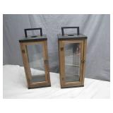 Glass and Wood Lanterns