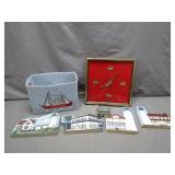 Nautical Collectibles With Clock and Art