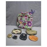 Colorful Group of Coin Purses and Pouch Set