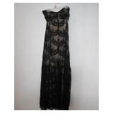 Black Lace Evening Gown by Newport News