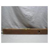 Wood Body Level with Brass Trim