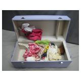 Dance Studio Trunk With Assorted Doll Clothes