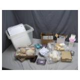 Container of Bath and DIY Spa Supplies