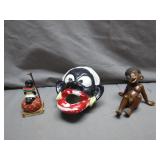 3 Black Americana Decor Pieces