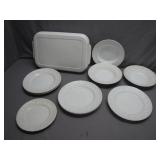 Italian Dinnerware Set with Serving Tray