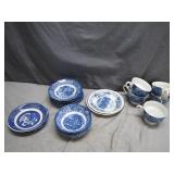 Liberty Blue and Royal Swan Dinnerware Set