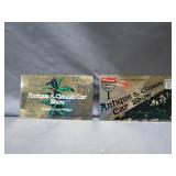 Two Brass Antique Car Show Plaques