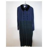 Size 12 Plaid Dress with Velvet Collar