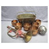 Decorative Copper And Brass Household Set