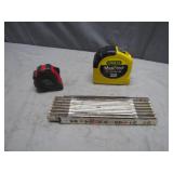Measuring Tools: 2 Tape Measures and 1 Folding...