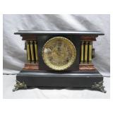 19th-Century Mantel Clock with Ornate Design
