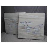 Two Bird Canvas Artworks, 24ï¿½24 Inches