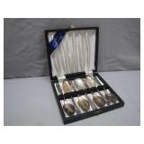 Boxed Set of Kenmond Sheffield Spoons