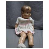 Early Composition Baby Doll with Crocheted Outfit