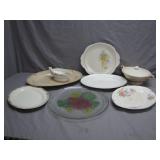 Serving Dishes w/ Floral Motifs