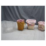Longaberger Baskets with Liners