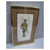 Framed Watercolor by Schofield