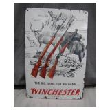Winchester Advertising Tin Sign