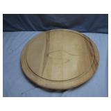 Wooden Lazy Susan With Raised Outer Edge