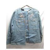 Denim Jacket With Decorative Embellishments