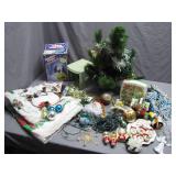 Holiday Decor Lot with Projector and Tree
