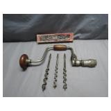 Miller Falls 10" #1662 Brace Hand Drill with...