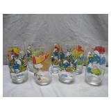 9 Smurf-Themed Collectible Glasses