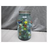 Jar of Marbles with Uranium Marbles