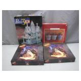 Multi-Puzzle Lot: 3D and Glow-in-the-Dark