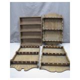 Souvenir Spoon Wood Displays Set
