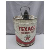 Texaco Motor Oil Can With Spout
