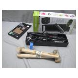 Lot: Kitchen, Hair Tool, and Wood Mallet Kit