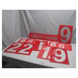 Vintage Gas Station Price Signs