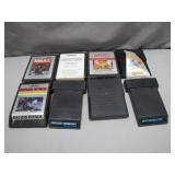 6 Classic Atari 2600 Game Cartridges
