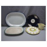 Decorative Plates and Creamer